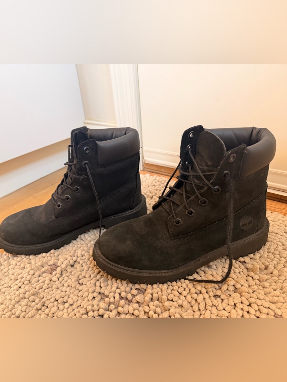 Timberland Men's Black Suede lace up boots